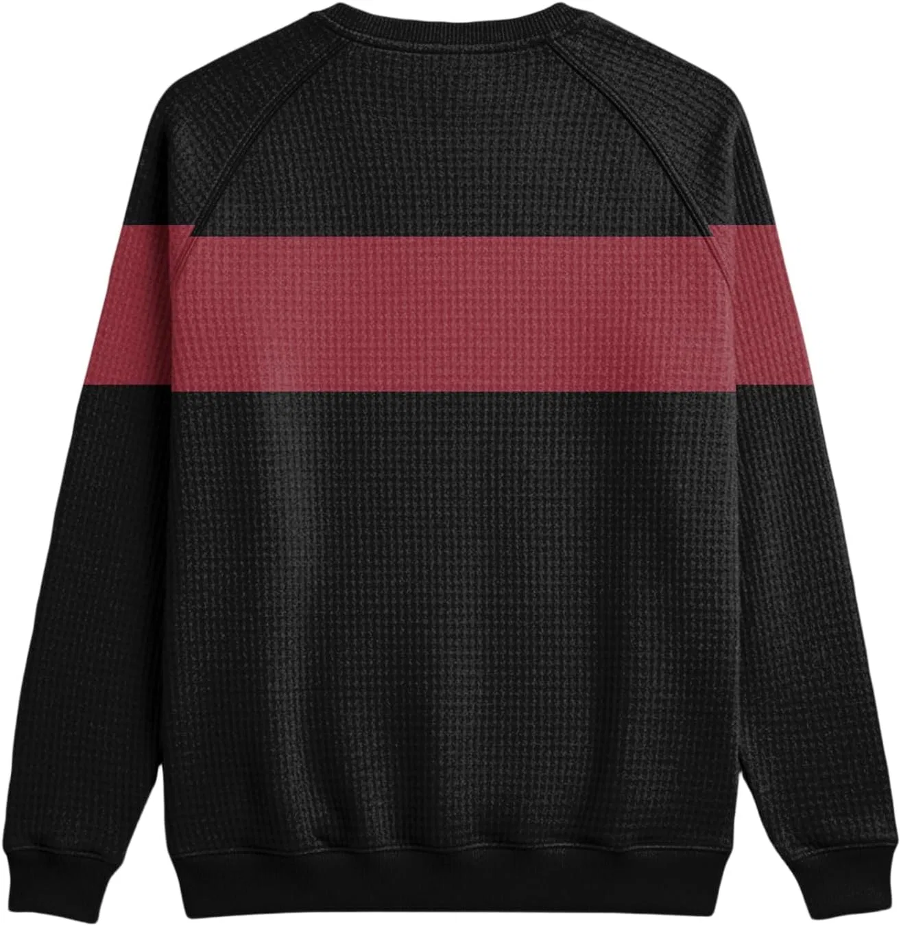 Мужская блуза с V-образным вырезом, полосками, Generic, 1-black — фото 3