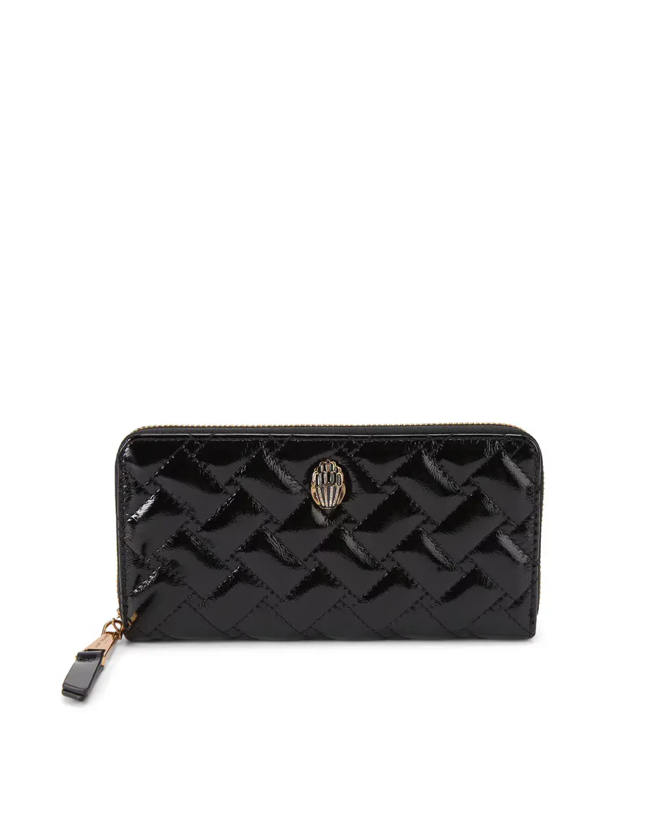

Черный кожаный стеганый кошелек Kensington Kurt Geiger