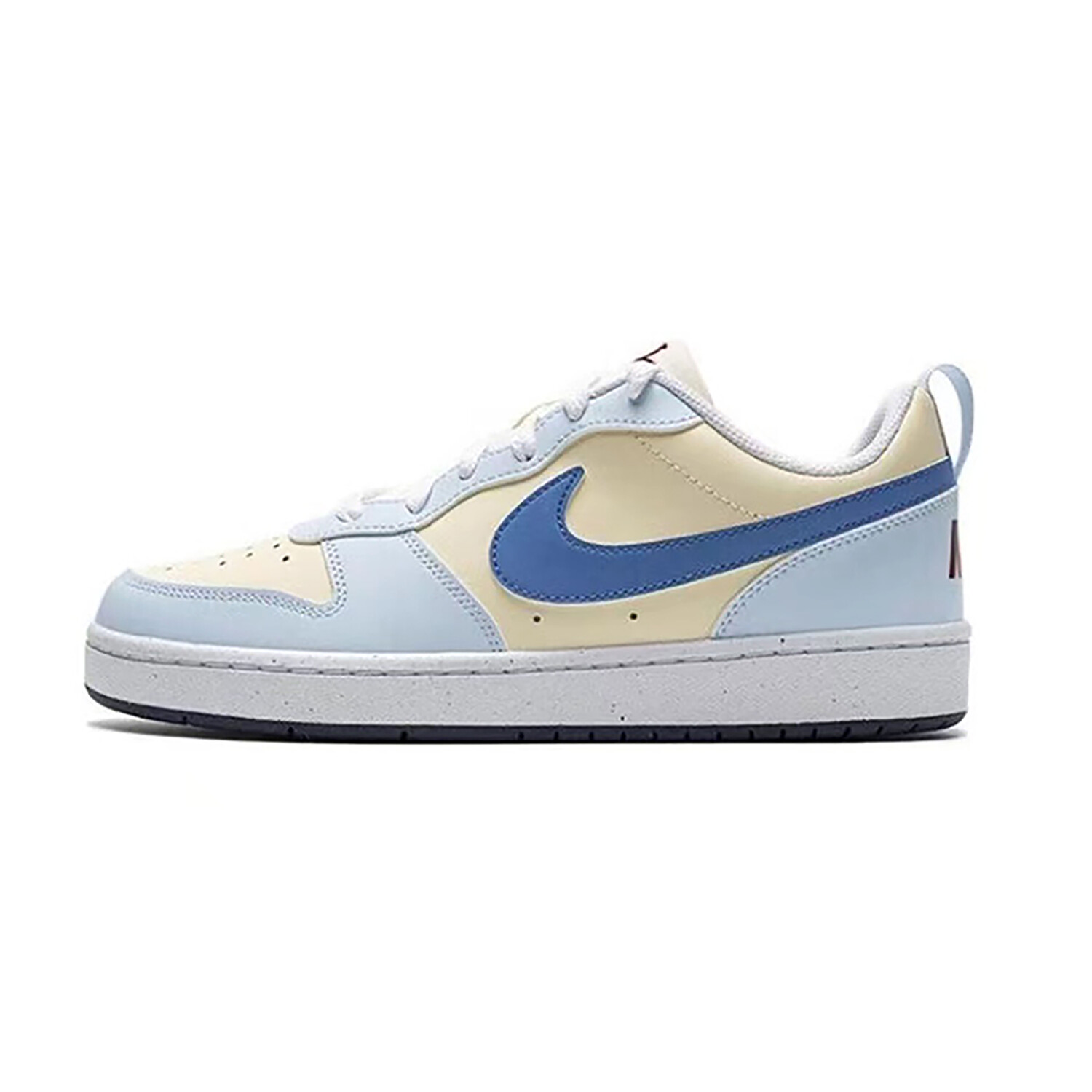 

Кроссовки Nike Court Borough Skateboarding Shoes Women's Low-top Beige/Blue, бежевый/синий