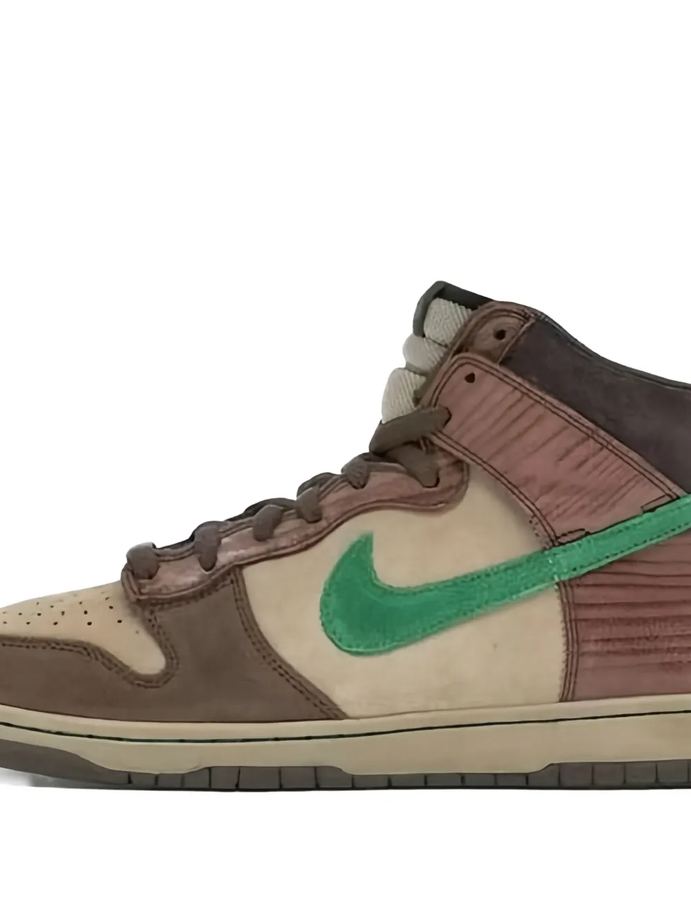 Кроссовки Dunk High Premium SB Nike, коричневый — фото 2