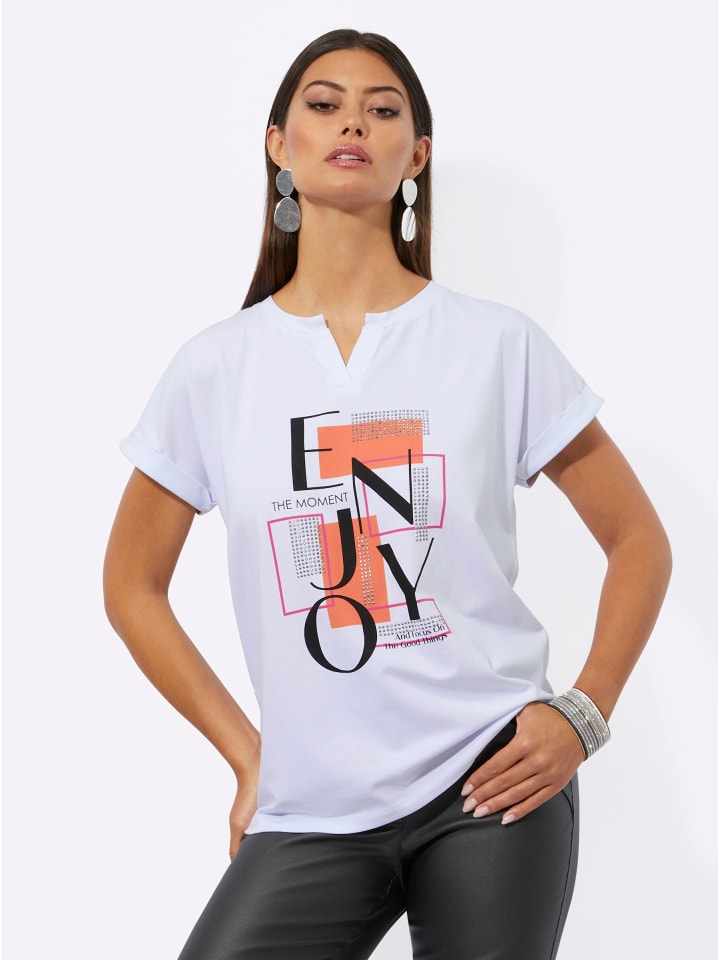 

Футболка с принтом белого цвета и папайи creation L, Белый, Футболка с принтом белого цвета и папайи creation L