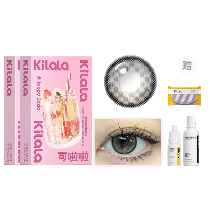 

Набор контактных линз Little Mushroom Collection на полгода, 1 пара*2 в двойной упаковке + раствор для ухода + глазные капли Kilala