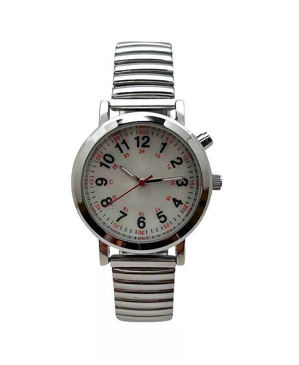 

Женские наручные часы для медсестры с серебристым эластичным ремешком и секундной стрелкой Olivia Pratt, silver