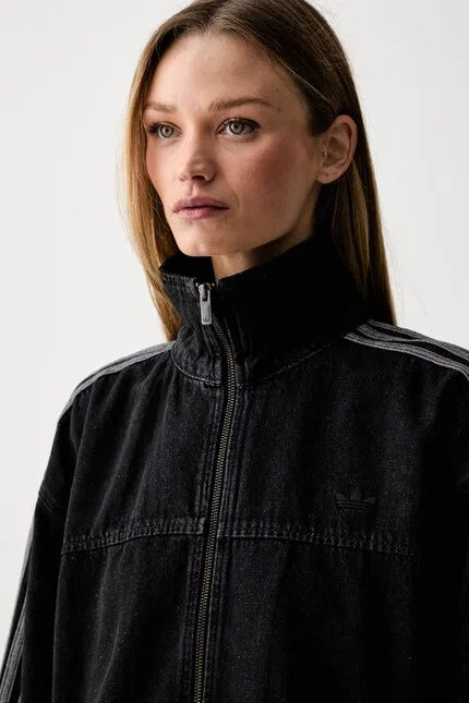 Куртка джинсовая укороченная Firebird Adidas Originals, черный — фото 4