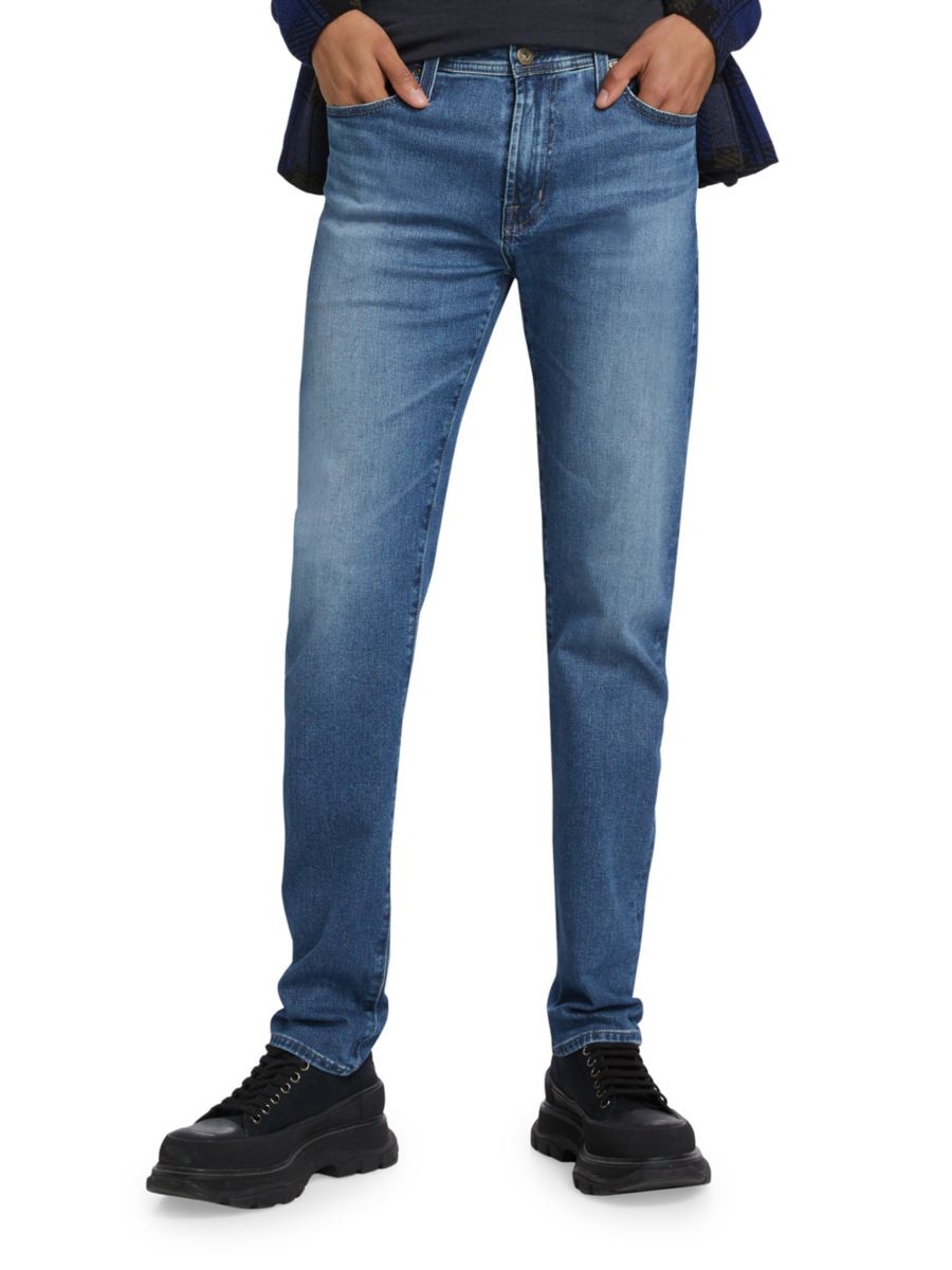 

Джинсы Tellis Toboggan с высокой талией, узкие, прямые, 3 года AG Jeans, цвет Louvre