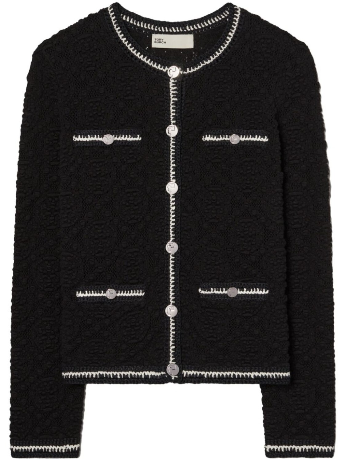 

Tory Burch кружевной кардиган, черный