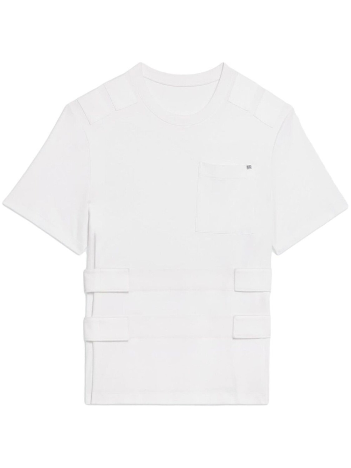 

Футболка с застежкой-липучкой Helmut Lang, белый