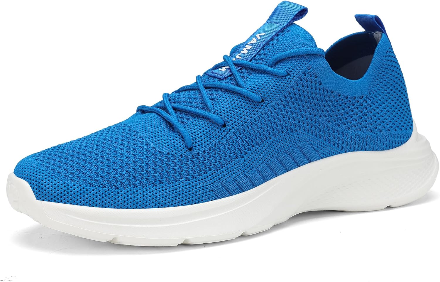 

Мужские кроссовки VAMJAM для бега - модные кеды, легкие и дышащие, с верхом из вязаной сетки, шнуровкой, для ходьбы, тренировок и повседневного спорта, синий