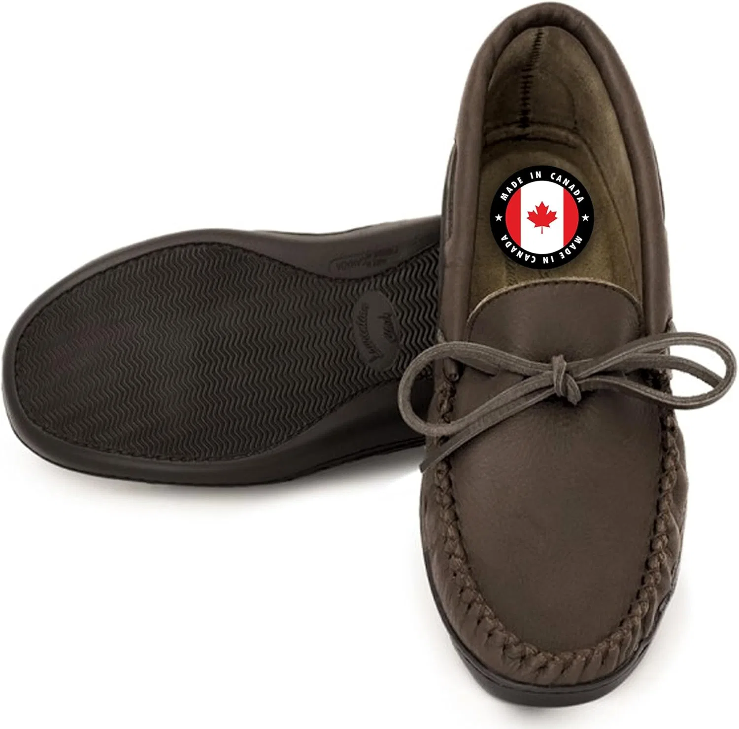 Мокасины с 8-дырочным воротником Laurentian Chief, Fudge