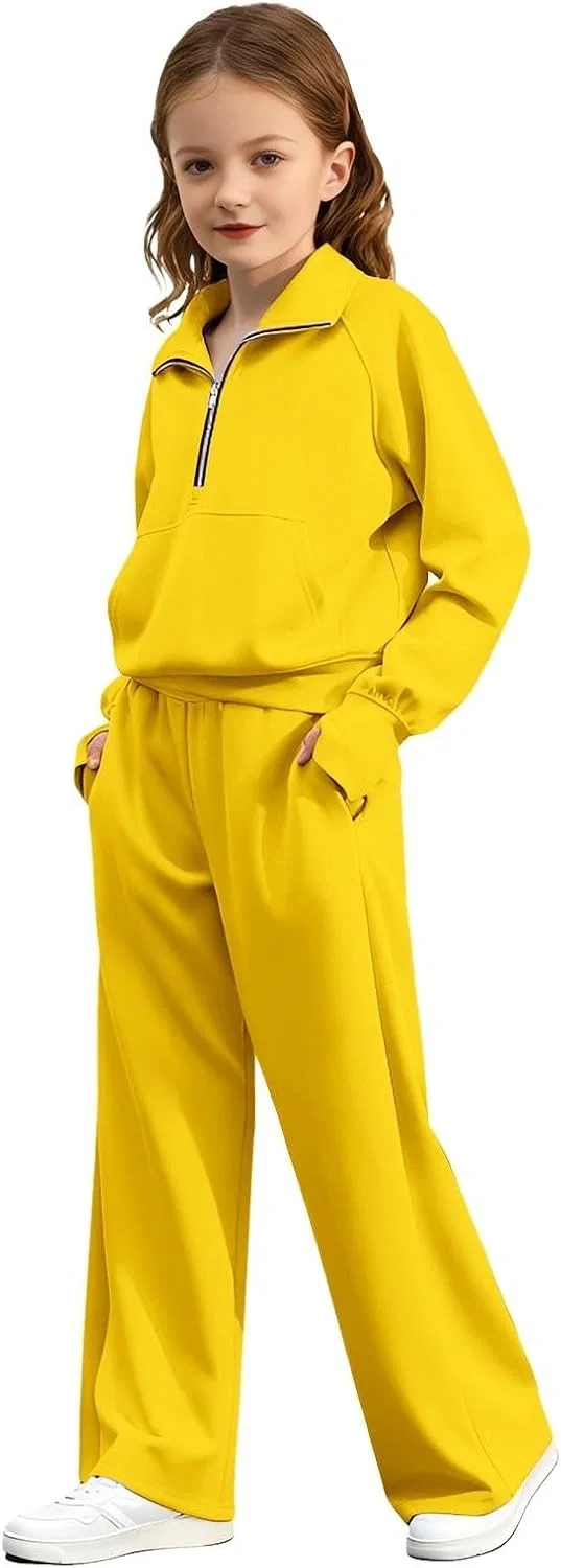 Детский спортивный костюм с капюшоном, Generic, 2 предмета, B-yellow — фото 2