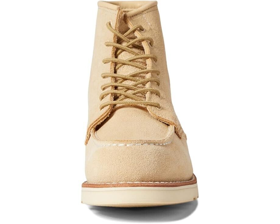 Женские кремовые кожаные ботинки Red Wing Classic 3328 с тиснением под кожу и шнуровкой, высота 6 дюймов Red Wing Shoes — фото 3