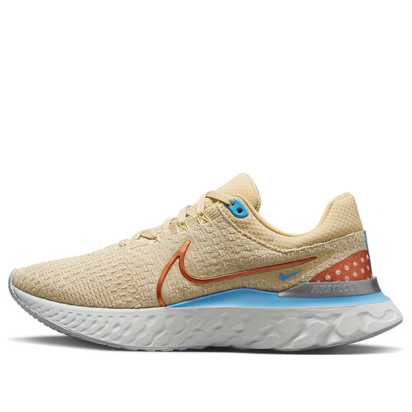 Кроссовки react infinity run flyknit 3 Nike, коричневый