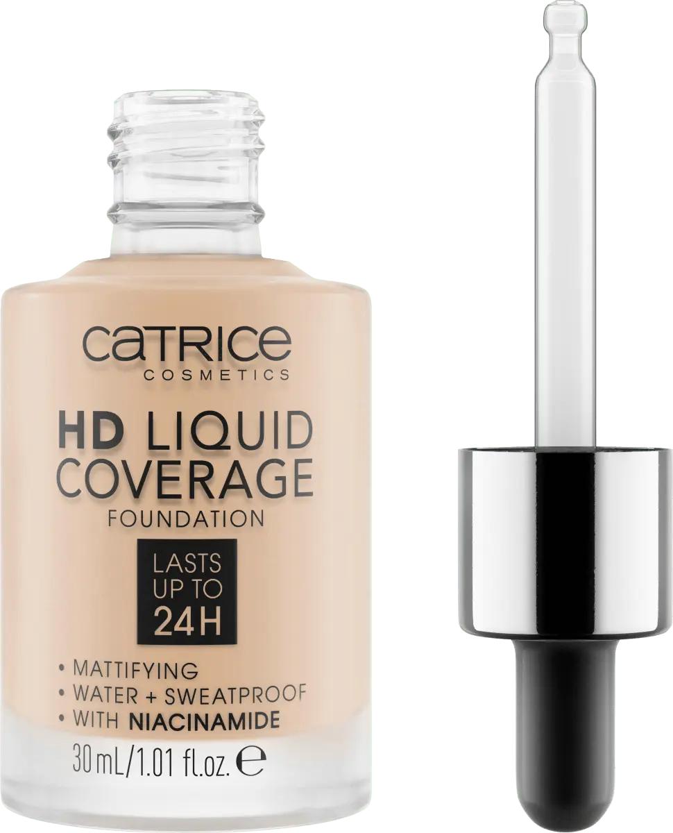 

Тональный крем Liquid HD Coverage Water 10 Light Beige 30 мл Catrice