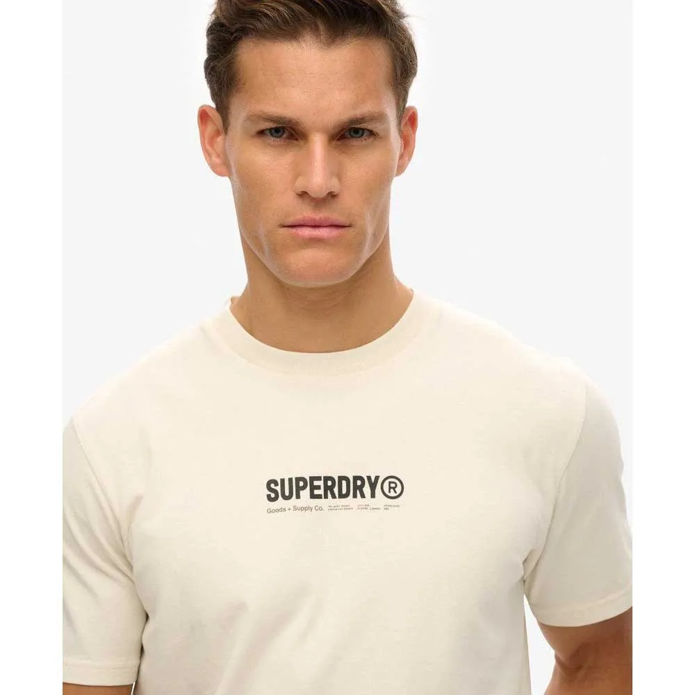 Футболка с коротким рукавом Superdry Utility Sport Graphic, белый — фото 4