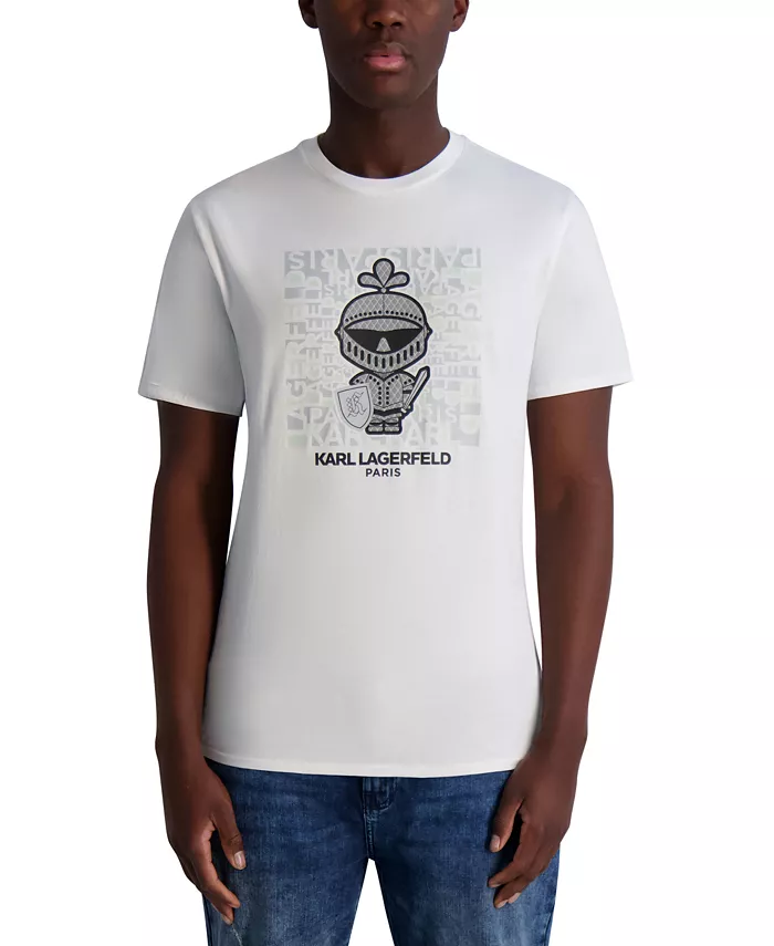 

Мужская футболка с принтом Armor KARL LAGERFELD PARIS, белый