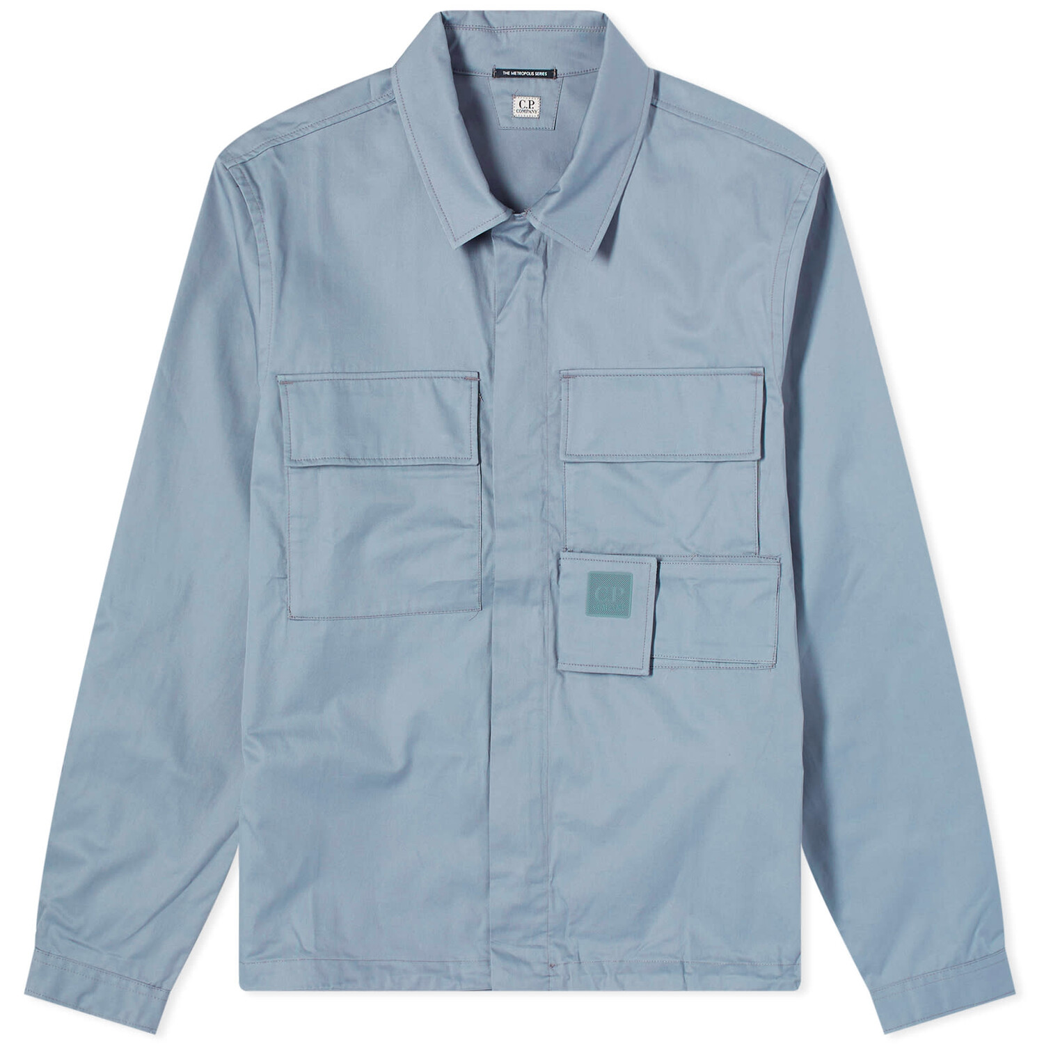 

Рубашка C.P. Company Metropolis Gabardine Pockets Overshirt, цвет Turbulence