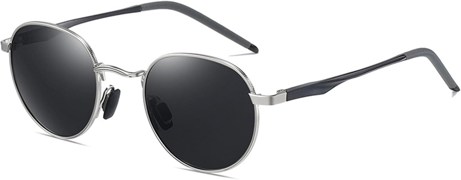 

Солнцезащитные очки для мужчин и женщин, поляризованные, в стиле ретро, ​​с металлическим корпусом, круглой оправой, защитой от УФ-излучения UV400. Подходят для защиты от солнца, рыбалки и путешествий TDWDKE, D