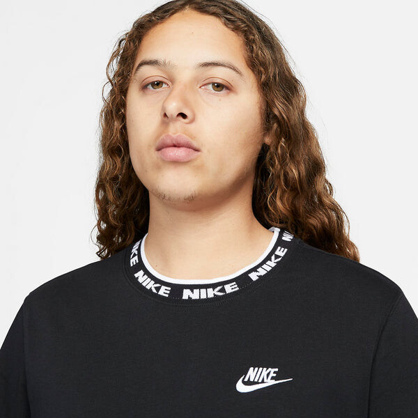 Футболка спортивная одежда клуб короткий рукав топ Nike, черный — фото 2