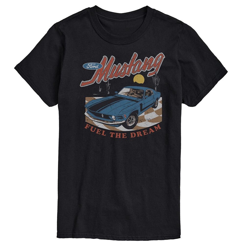

Футболка Big & Tall Ford Mustang Fuel The Dream с графическим рисунком Licensed Character, черный