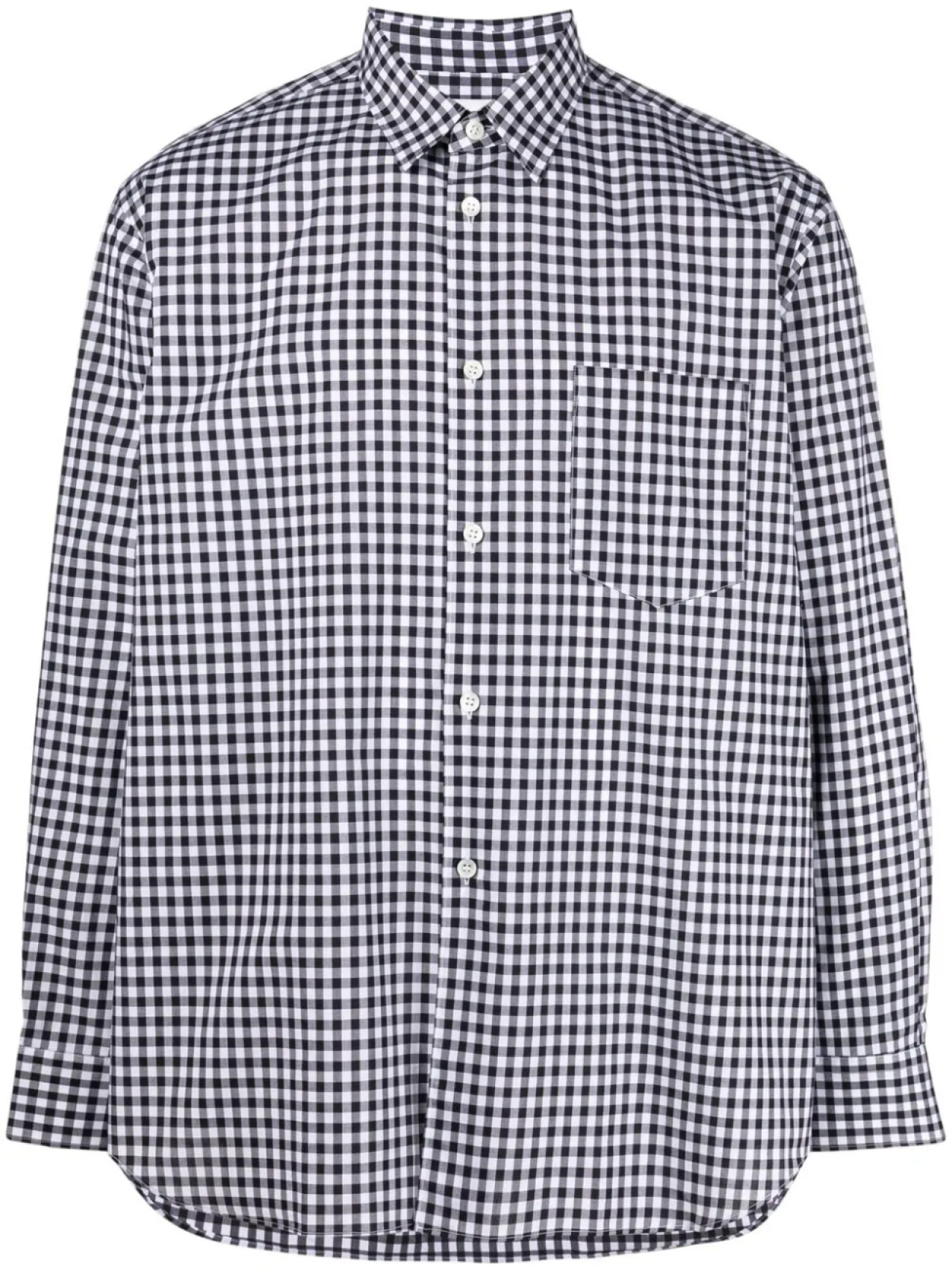 

Рубашка в клетку гингем Comme Des Garçons Shirt, черный