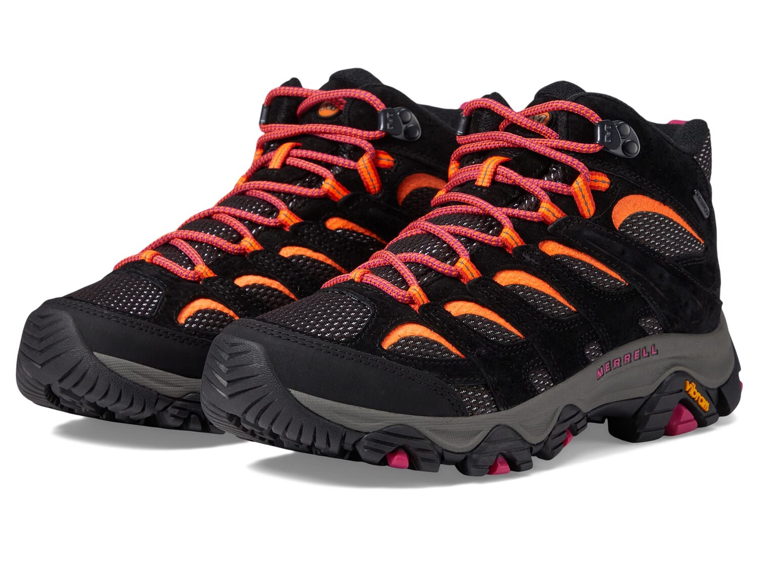 

Треккинговые ботинки Merrell Moab 3 Mid Waterproof, черный/мультиколор