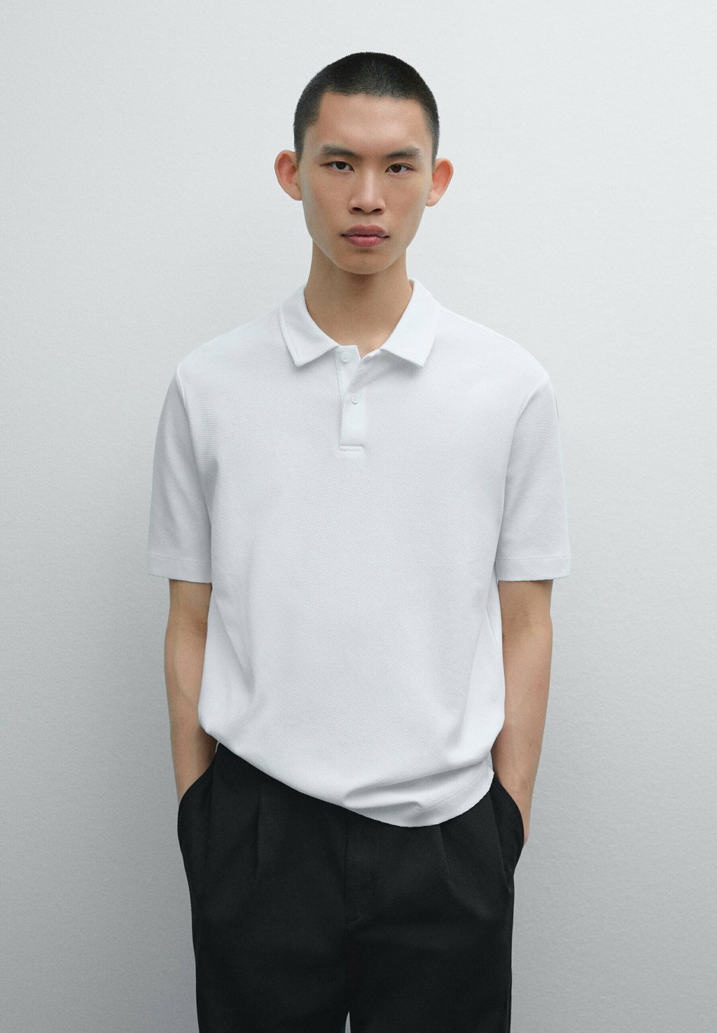 

Рубашка поло Massimo Dutti, белый