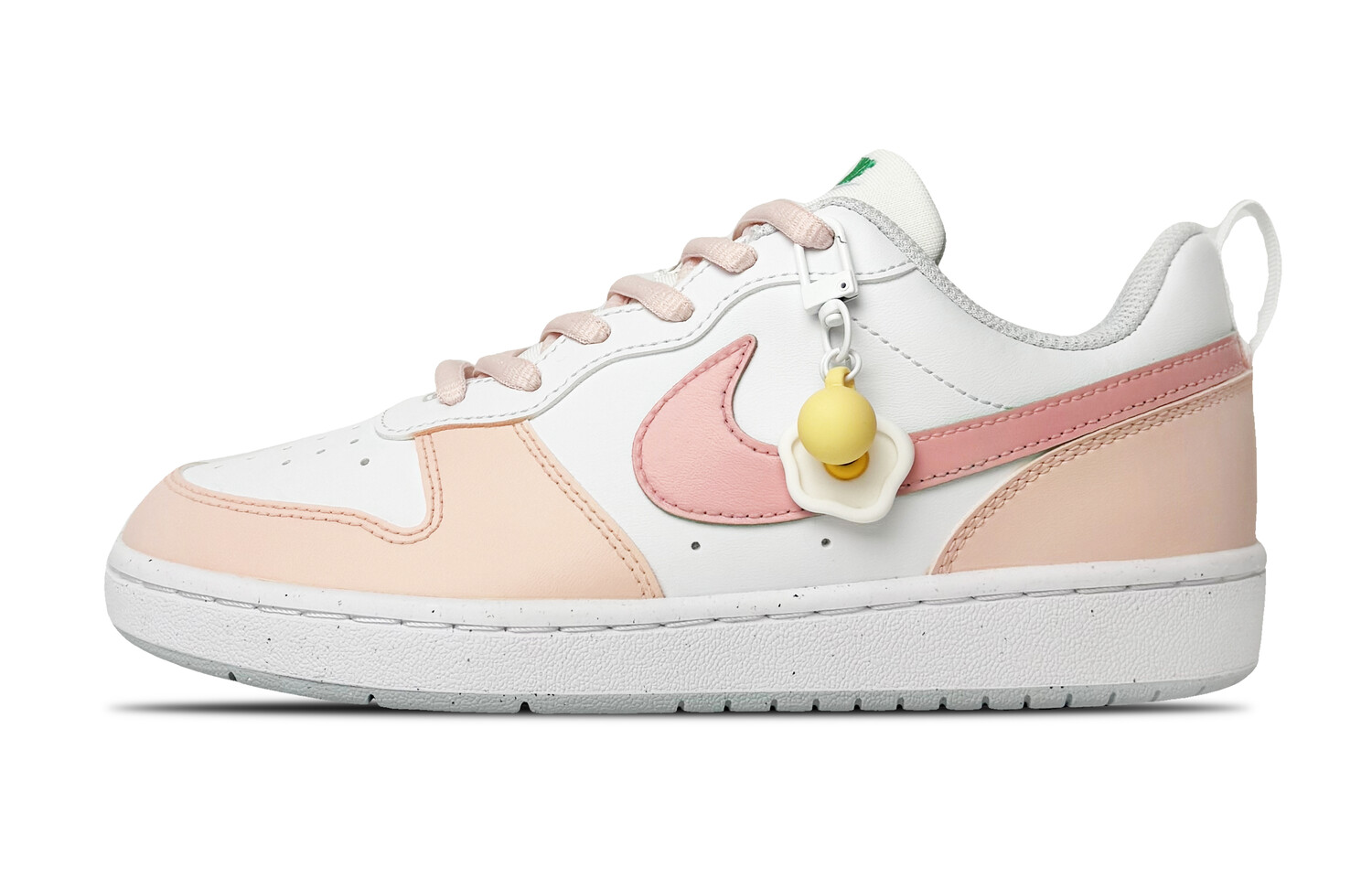 

Кроссовки Nike Court Borough Skateboarding Shoes Women's Low-top Yellow, розовый