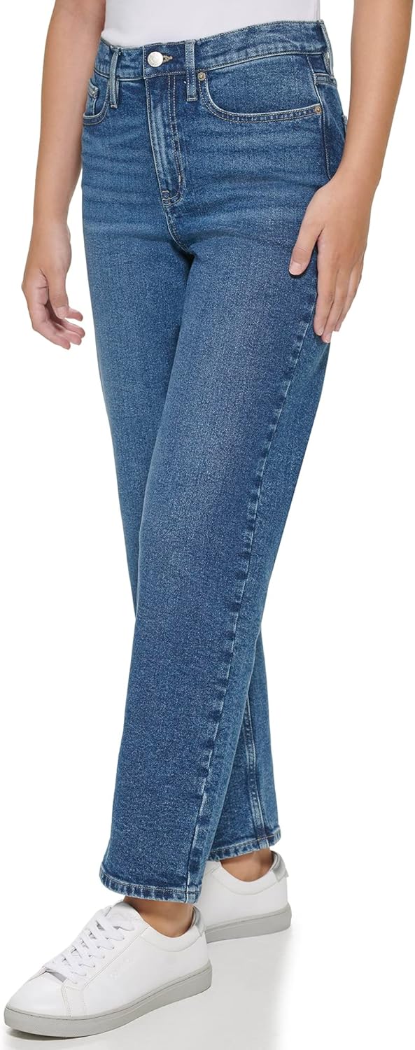 Женские джинсы Calvin Klein Jeans с высокой посадкой и широкими штанинами, Marrakesh — фото 3