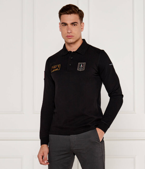 

Рубашка поло Regular fit Aeronautica Militare, черный