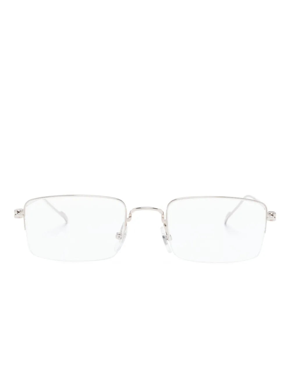 

Очки в прямоугольной оправе Cartier Eyewear, серебяный