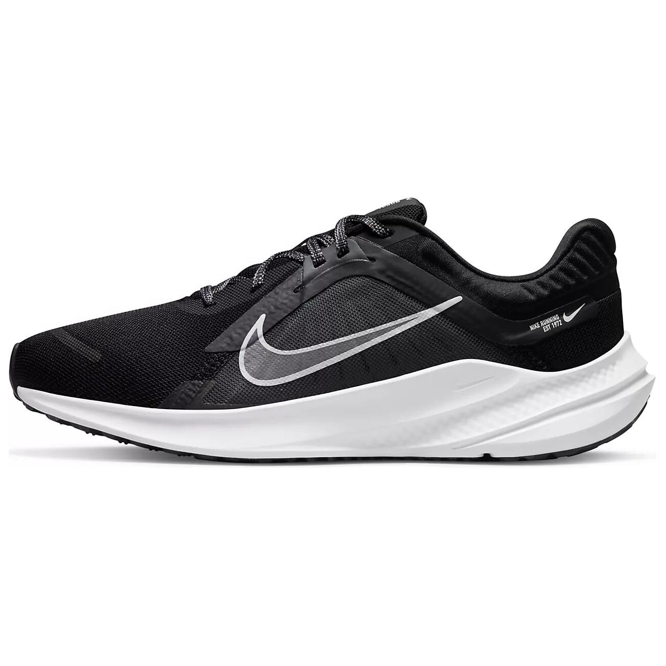 

Кроссовки для бега Quest 5 женские с низким верхом, черный/белый Nike