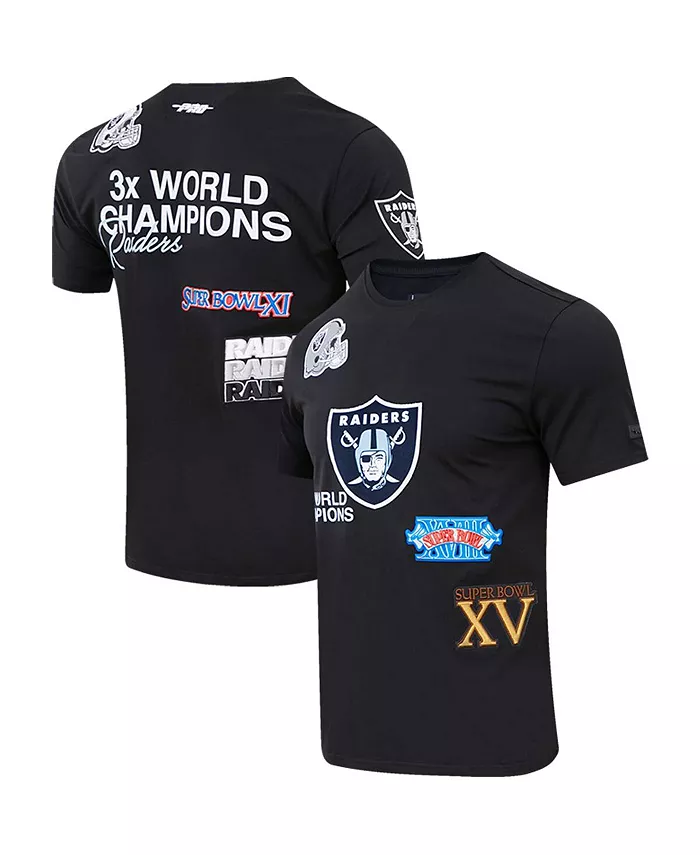 

Мужская черная футболка Las Vegas Raiders Championship Pro Standard