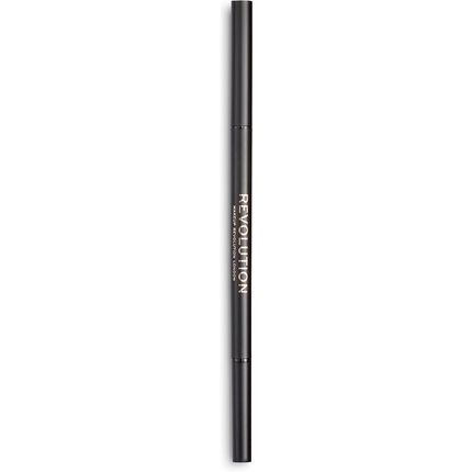 

Карандаш для бровей Precision Brow Pencil, двусторонний карандаш для бровей и кисточка для бровей с тонким кончиком, темно-коричневый, 9 г, Makeup Revolution