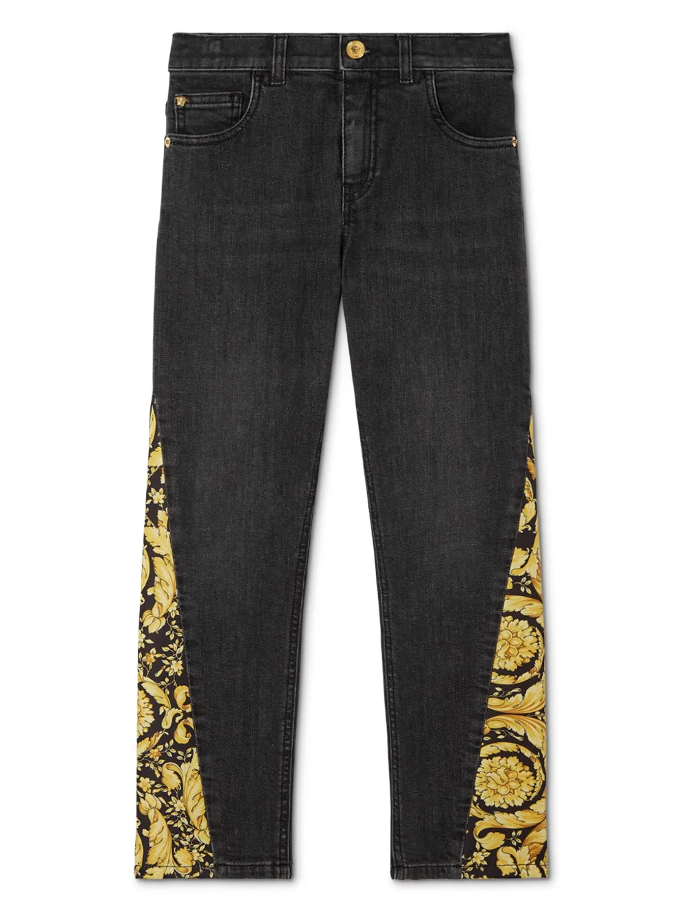 

Брюки с принтом Barocco Versace Kids, черный