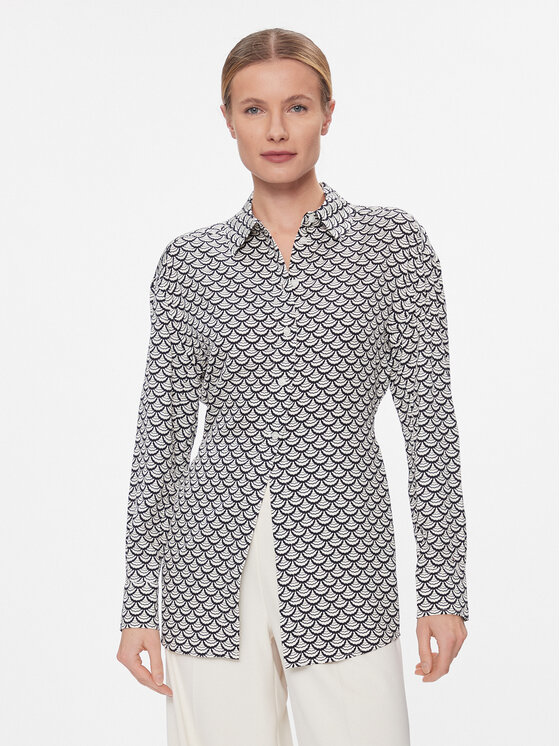 

Рубашка regular fit Seal Aop Fluid Modern Shirt WW0WW40753 Tommy Hilfiger, черный