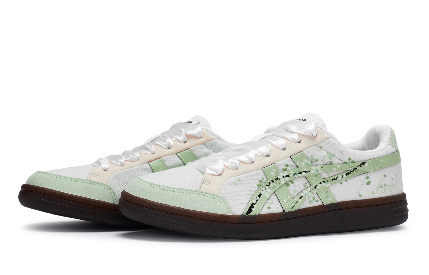 Onitsuka Tiger Advanti Кроссовки для скейтбординга унисекс низкие зеленые бело-зеленые, цвет White Green — фото 4