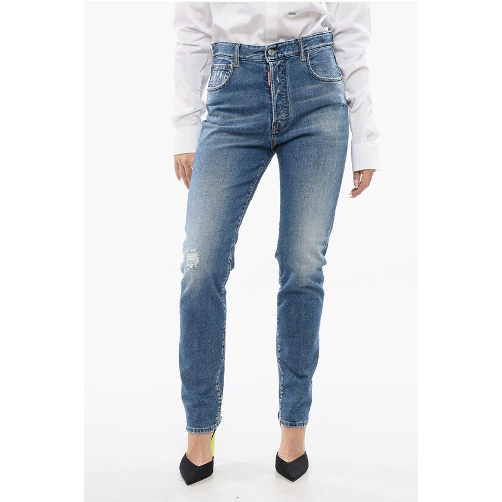 

Джинсы средней потертости 642 Fit 15 см Dsquared2, Light Blue