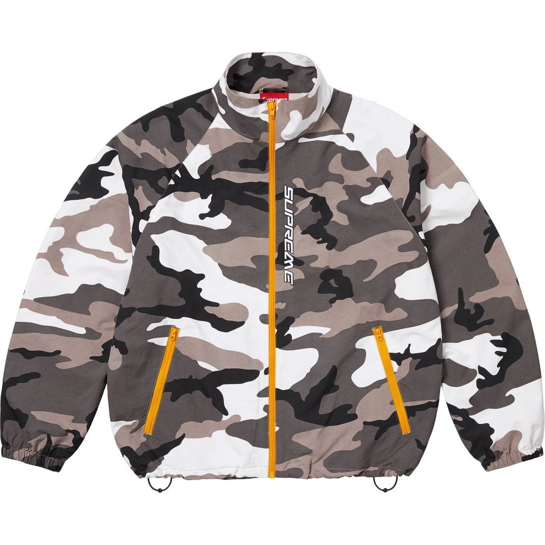 Supreme Контрастная куртка на молнии с застежкой, Red/Red — фото 3