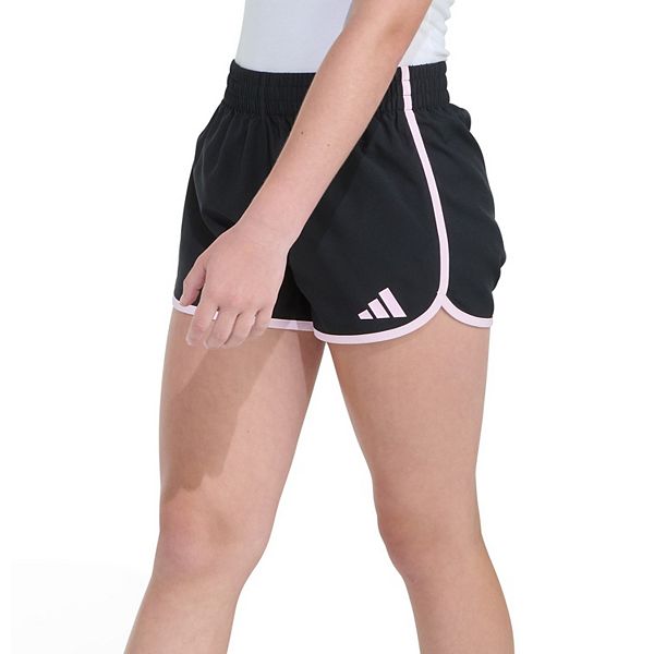 Шорты Pacer для девочек 7-16 лет Adidas, Black Pink — фото 4