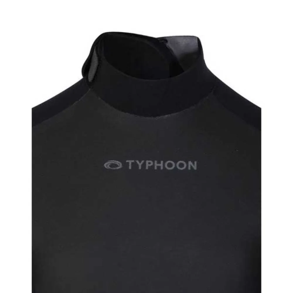 Неопреновый костюм с длинными рукавами и молнией на спине Typhoon Storm 5.4.3 Junior, черный — фото 3