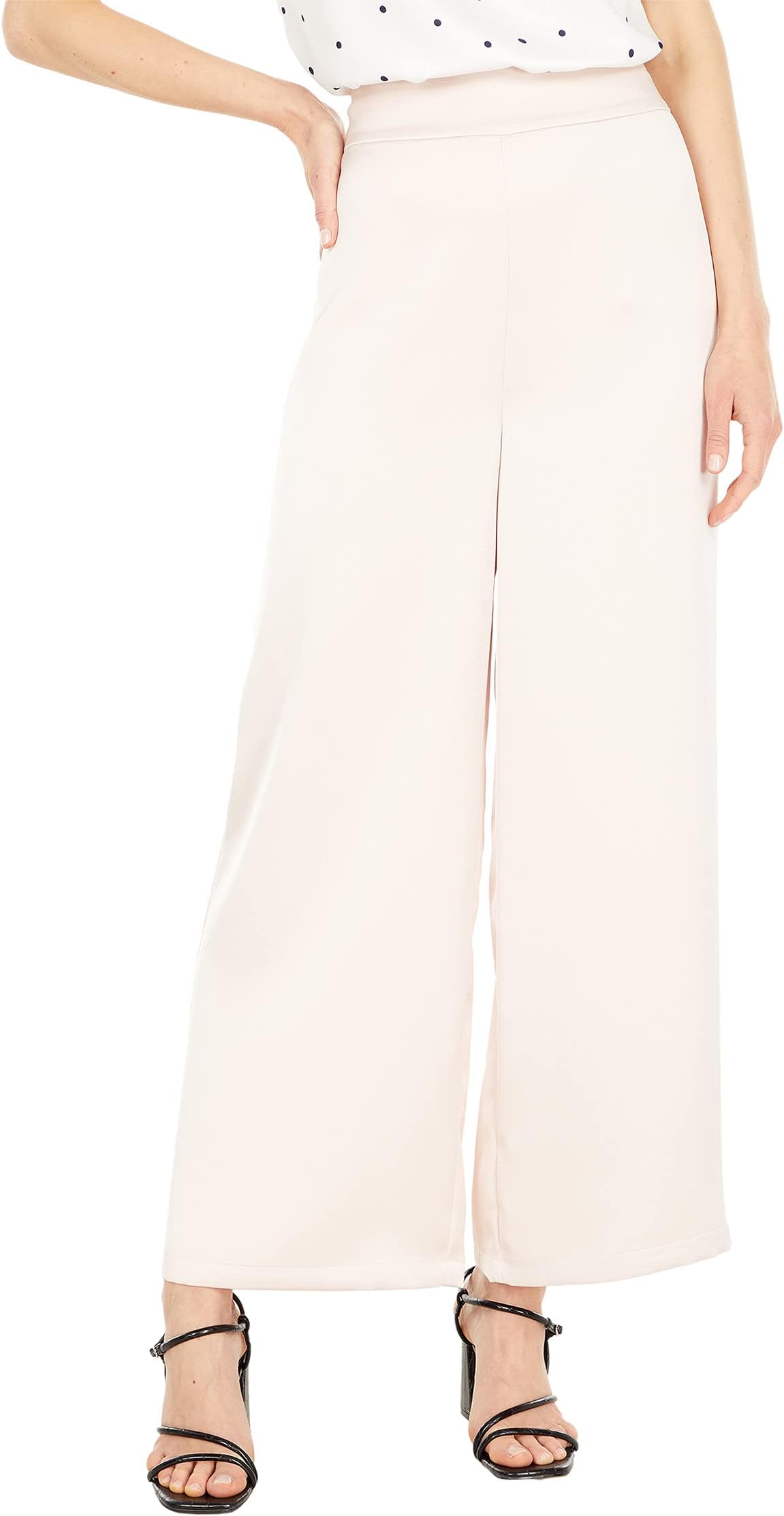 

Брюки Badgley Mischka Wide Leg Cropped Pants, цвет Blush