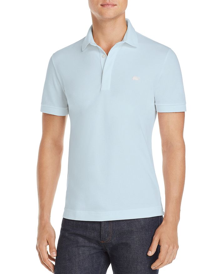 

Хлопковая поло-рубашка Paris Regular Fit с добавлением эластана Lacoste, синий
