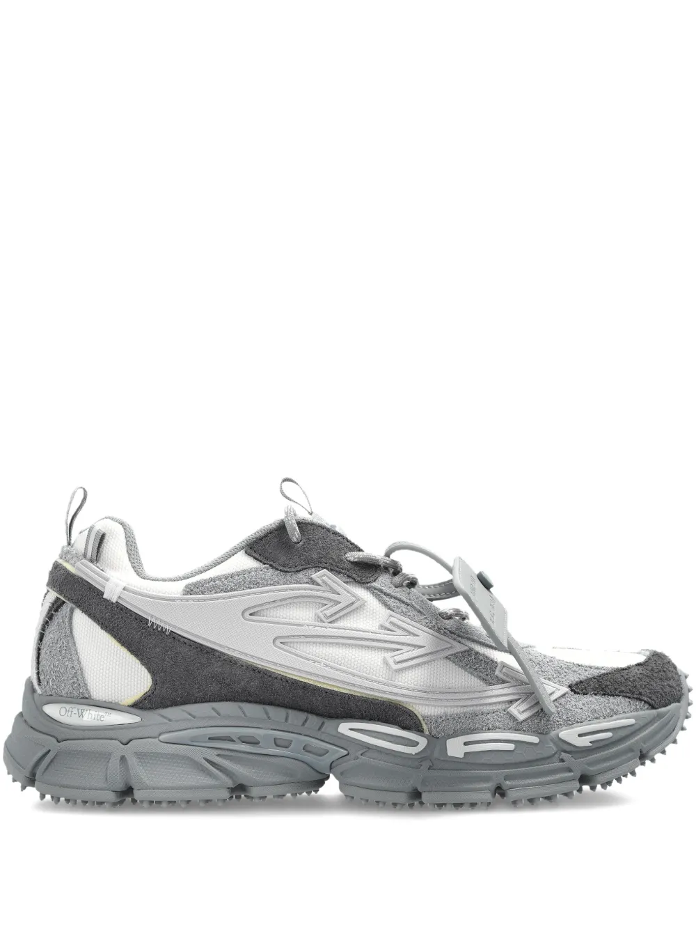 

Кроссовки с аппликацией в виде стрелы Off-White, серый