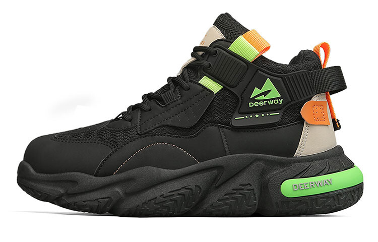 

Кроссовки DEERWAY Lifestyle Shoes Men Mid-top Black, черный