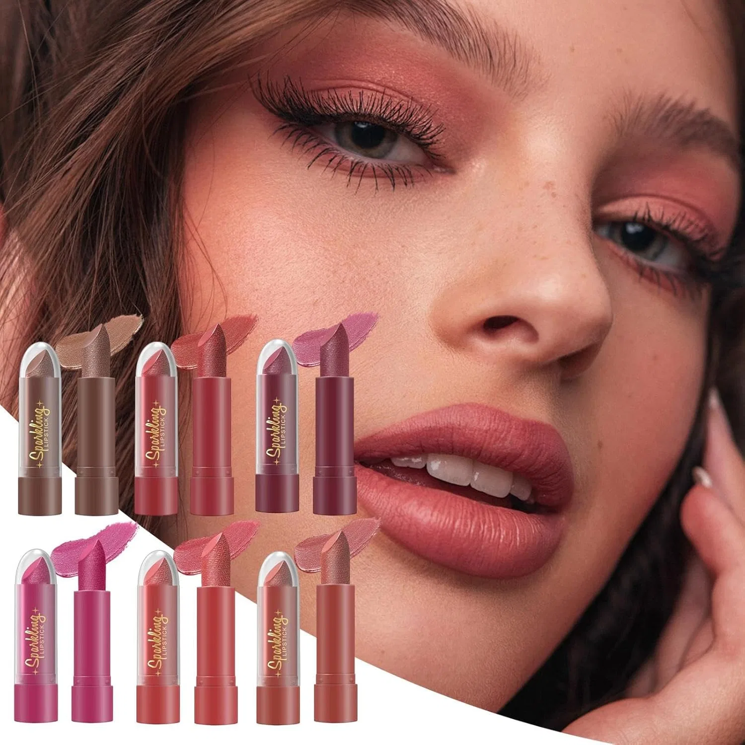 Блеск для губ Glitter Lipstick, увлажняющий, бесцветный — фото 3