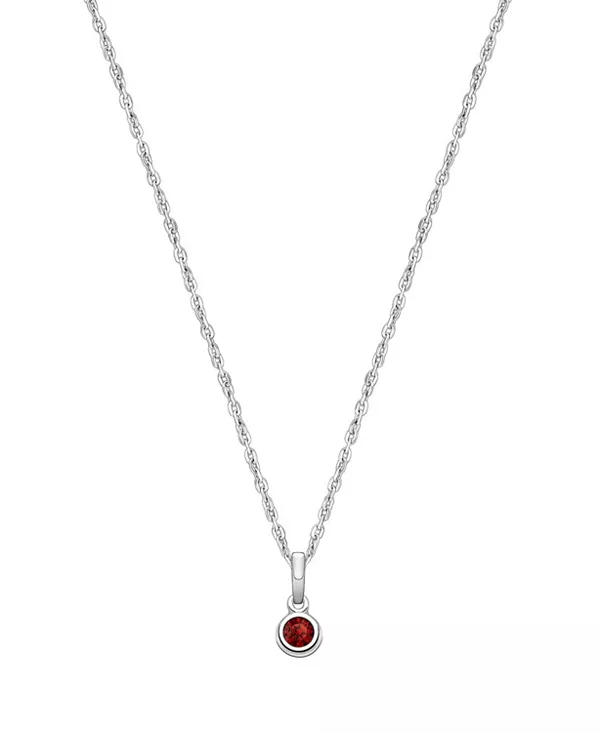 

Детское колье из стерлингового серебра с камнями по знаку зодиака для девочек, 12-14 дюймов Tiny Blessings, january