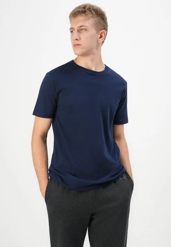 Повседневная мягкая базовая футболка Gap, Tapestry Navy — фото 4