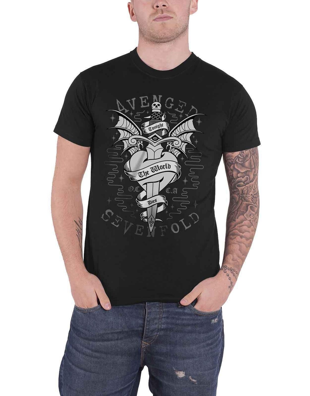 

Футболка «Плащ и кинжал» Avenged Sevenfold, черный