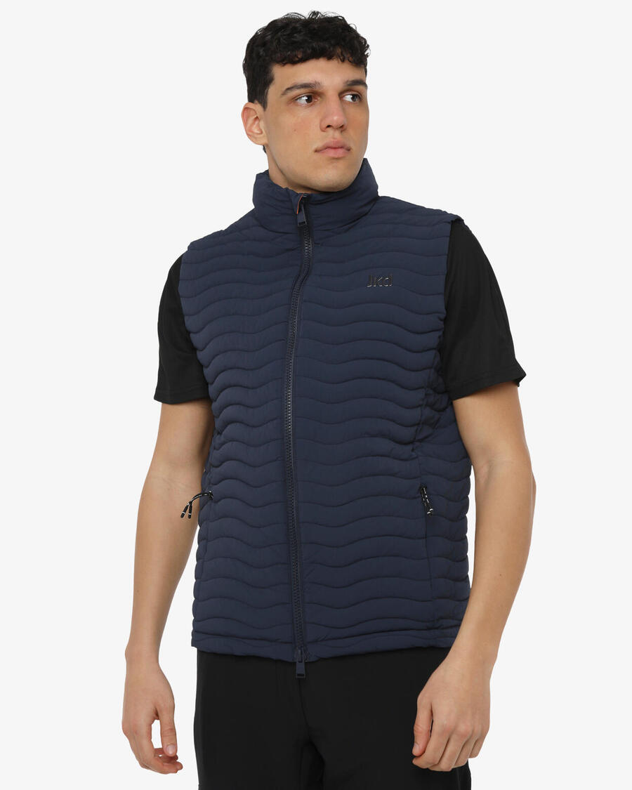 

JAKED Темно-синяя синтетическая фитнес-куртка для мужчин