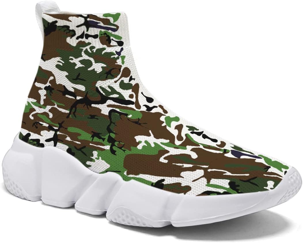 

Мужские камуфляжные кроссовки Hetios - легкие дышащие прогулочные кроссовки, носки-кроссовки, спортивные, для повседневной носки и бега, Camouflage-1